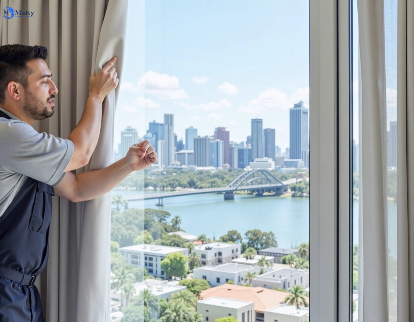 Professional curtain steam cleaning service kuluin QLD by Matty Curtain Cleaning