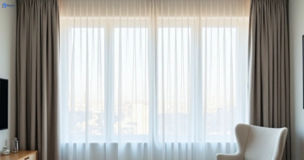 Freshly steam cleaned curtains in kuluin QLD